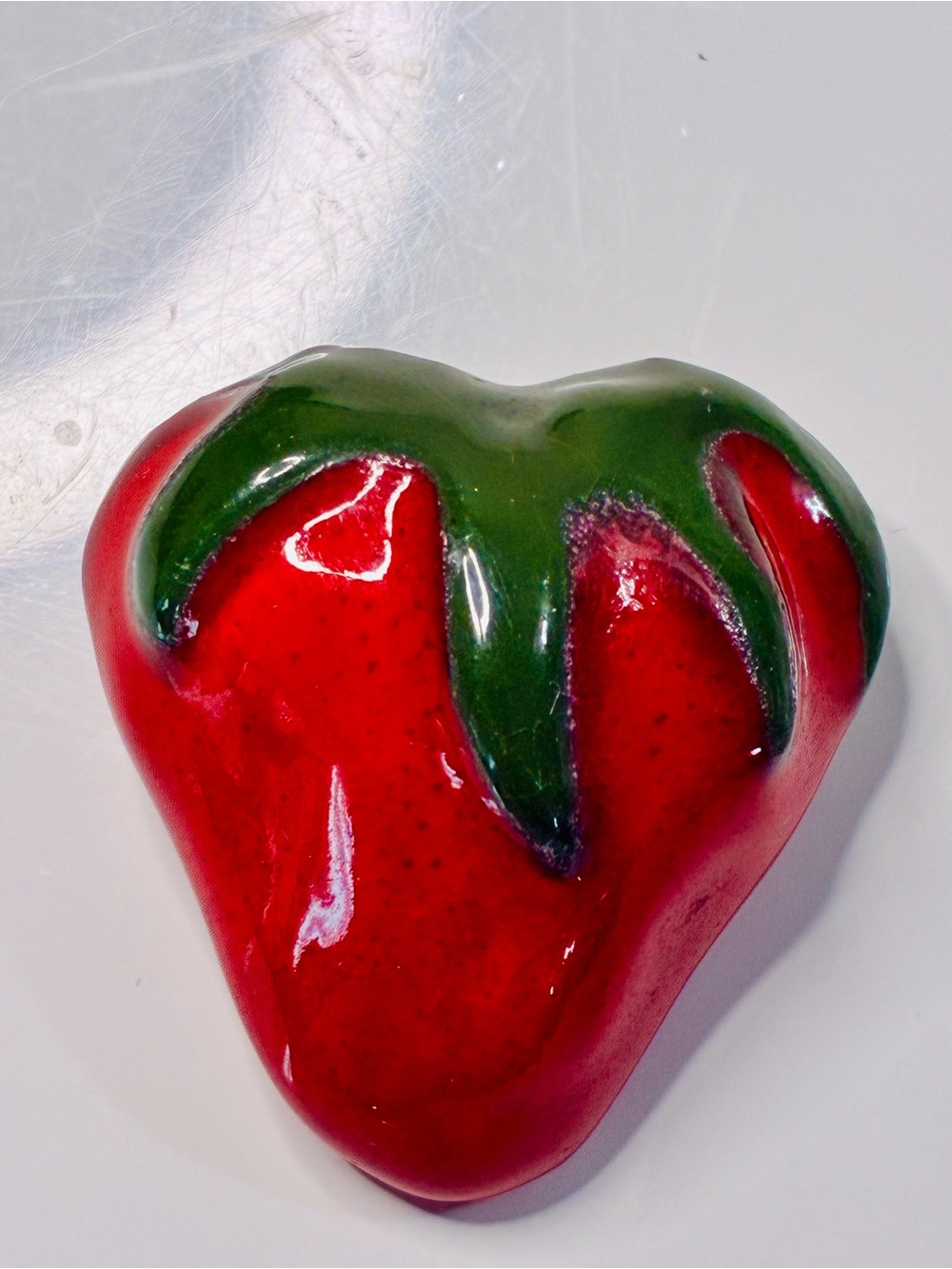 Red and Green Strawberry Brooch Pin - Women Jewelry Brooches